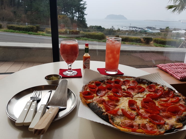  서귀포오션뷰카페 보래드베이커스 풍경도 맛집