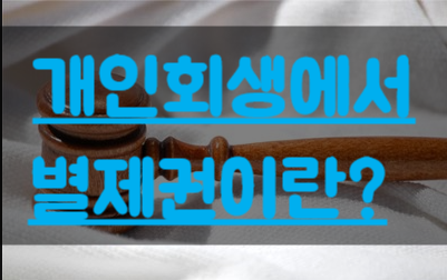  [안양,평촌 개인회생] 개인회생, 별제권이란?