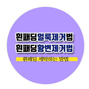  [살림노하우] 흰패딩얼룩 제거 & 흰패딩황변 제거방법 (흰패딩세탁 방법)