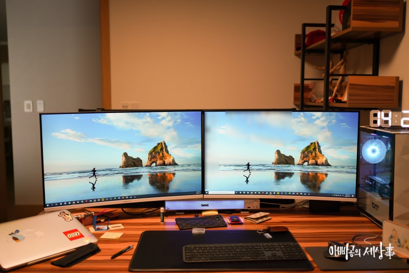 Windows 컴퓨터 듀얼 모니터 설정 연결 세부 사항에서 학습 방법