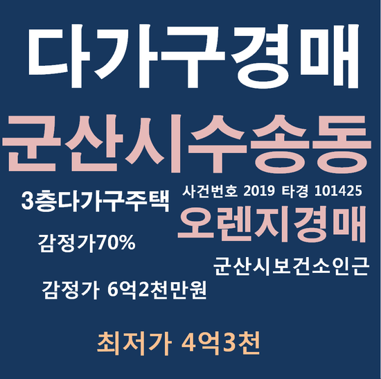  군산근린상가경매 수송동 법원경매정보 2019 타경 101425 경매 상가 근린상가 상가경매