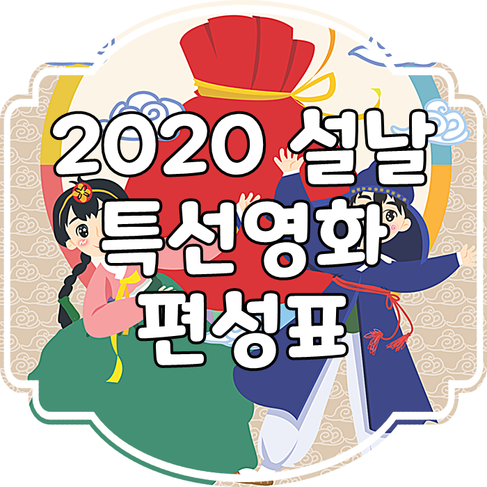  2020년 설연휴 특선영화 TV편성표(MBC, KBS, SBS, JTBC)