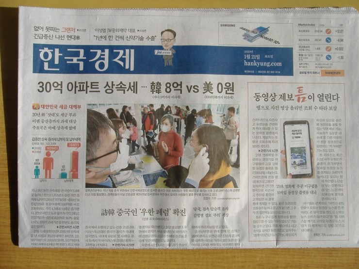 신문사설 - 주요신문사설 2020/01/21 (화)