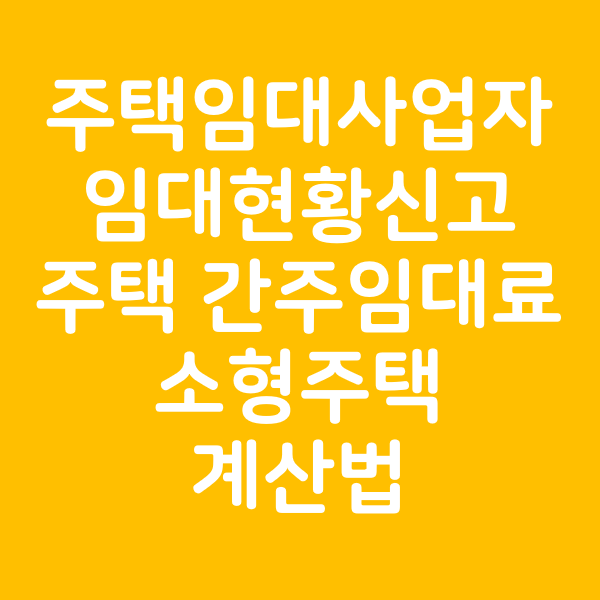  주택 간주 임대료 계산시 "소형 주택"의 의미