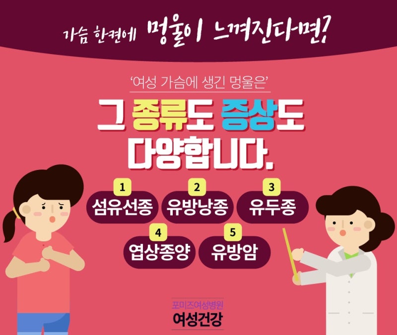 유방섬유선종으로 가슴멍울
