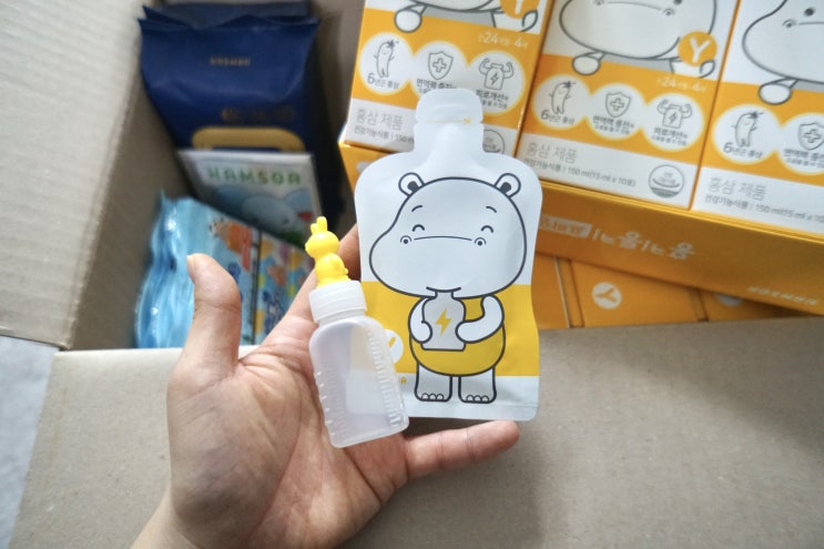  까다로운 4살 딸, 내 돈 주고 사먹이는 홍키통키 옐로우 함소아 홍삼