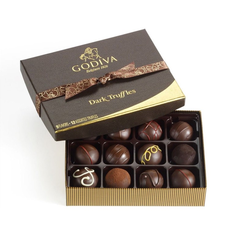 [고디바]  GODIVA 고디바 초콜렛 Chocolatier Dark 트러플 Box 프리미엄 12개 1개  강력 추천 합니다!