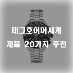  다양한 태그호이어시계 제품들 추천 리스트!