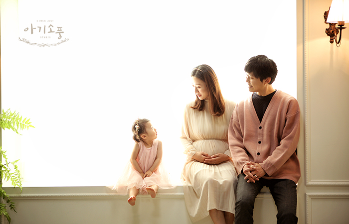  안산사진관 아기소풍스튜디오에서의 만삭사진 촬영