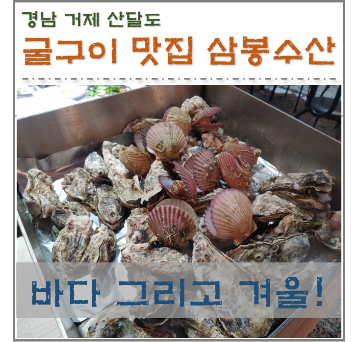 경남 거제도 굴구이 맛집 삼봉수산!! 새우랑 굴이랑 분위기 좋은 곳~ 거제도 맛집 추천!!
