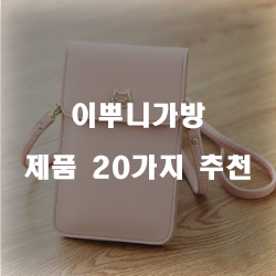 [쇼핑정보] 이뿌니가방 제품군 20가지 순위 살펴보기~