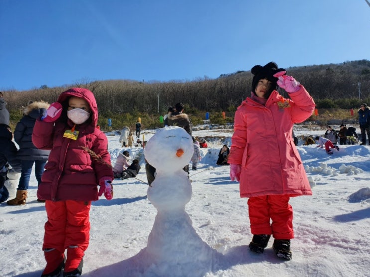 부산 아이와 가볼만한곳 : 부산 근교 양산 에덴밸리 눈썰매장
