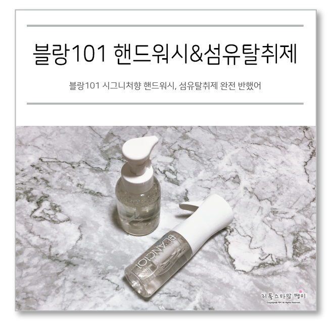  블랑101 시그니처향 핸드워시, 섬유탈취제 완전 반했어!