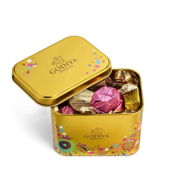 [고디바]  GODIVA 고디바 초콜렛 Chocolatier Assorted Festival G Cube Tin 트러플 15개 1개  강력 추천 합니다!