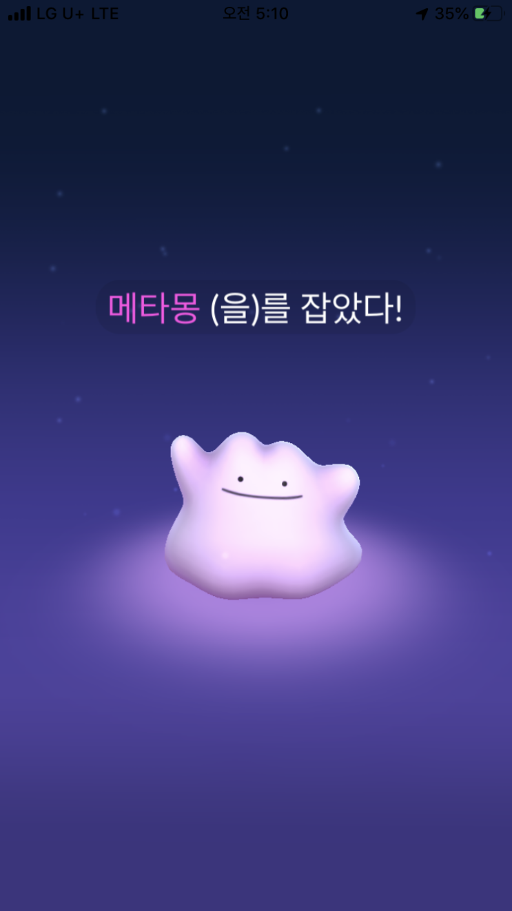  오랜만에 메타몽