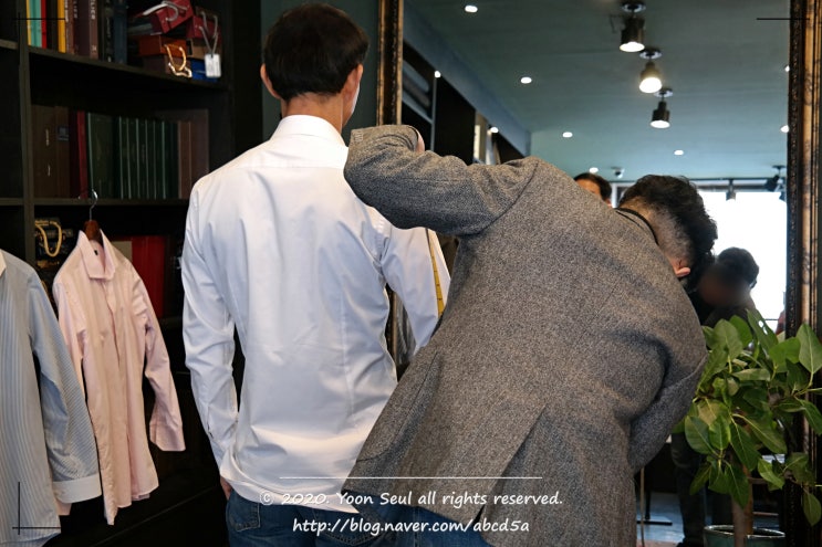 친절한 대구 맞춤정장 브랜드: ESATTO SARTORIA 이자또, 아빠 맞춤셔츠 맞췄어요