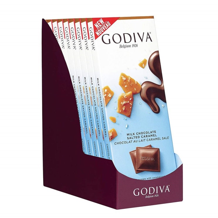 [고디바]  고디바 GODIVA 밀크초콜릿 카라멜바 캔디바 10팩 1set 선물세트  강력 추천 합니다!