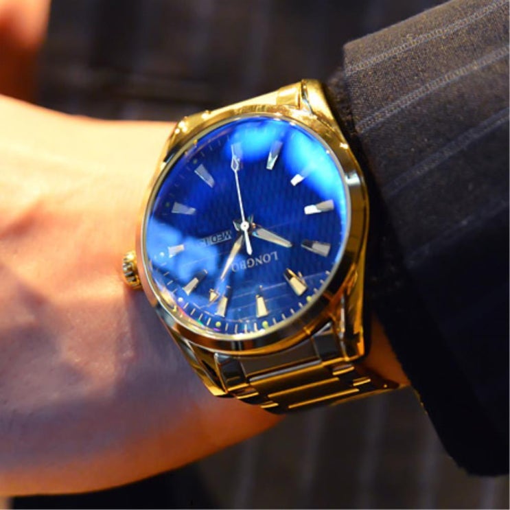 [남자시계]  패션시계 남자메탈시계 손목 골드 남자생일선물 남성손목시계 남성메탈시계 남성용  강력 추천 합니다!
