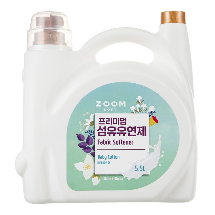   줌 프리미엄 일반 섬유유연제 베이비코튼 55L 1개 
