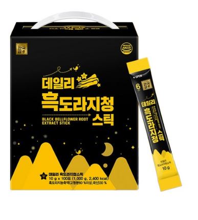  설선물 도라지정과 추천 - 한국삼 데일리 흑도라지청 스틱