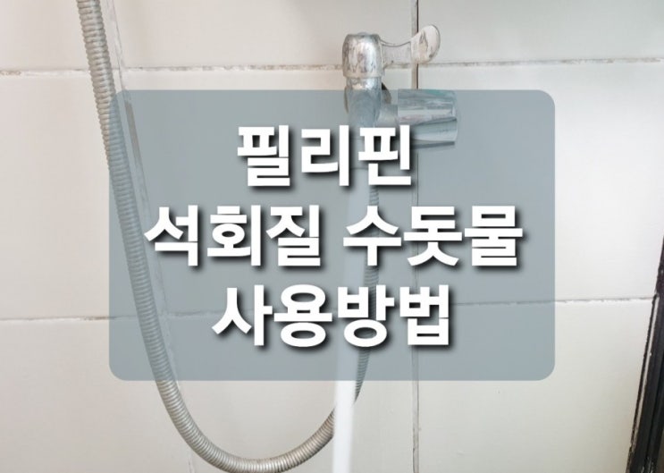  필리핀 세부 물 (석회질 수돗물) 어떻게 사용해야 할까요? 생수 추천!
