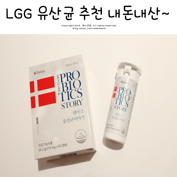 덴프스 유산균 덴마크 lgg 엘지지 유산균 추천 내돈 구매 팁!