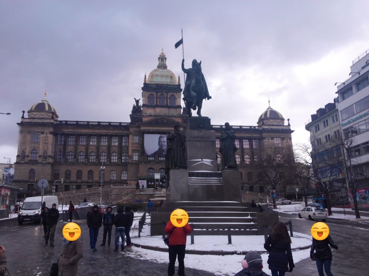 체코 프라하 - 프라하 2월 날씨, 바츨라프 광장, 체코프라하 국립박물관, 얀 팔라흐 기념비, 프라하 천문시계 등