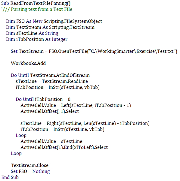 [VBA] #80. Text Files (FileSystemObjects) : 네이버 블로그