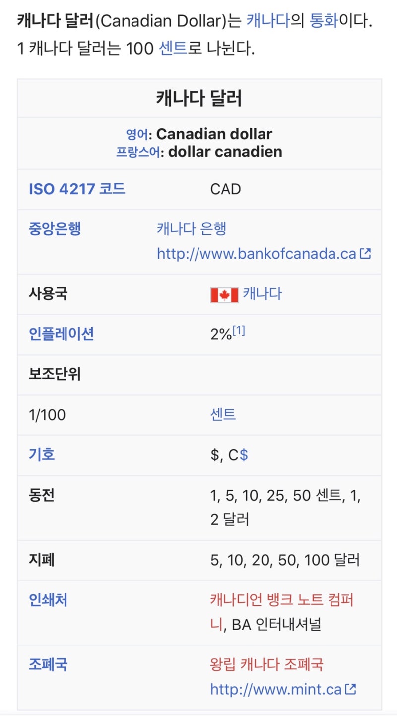 캐나다 화폐 단위 Monetary units of Canada (*동전구분법) : 네이버 블로그