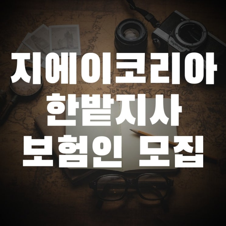  대전 지에이코리아 한밭지사 에서 함께할 보험인을 모집합니다!