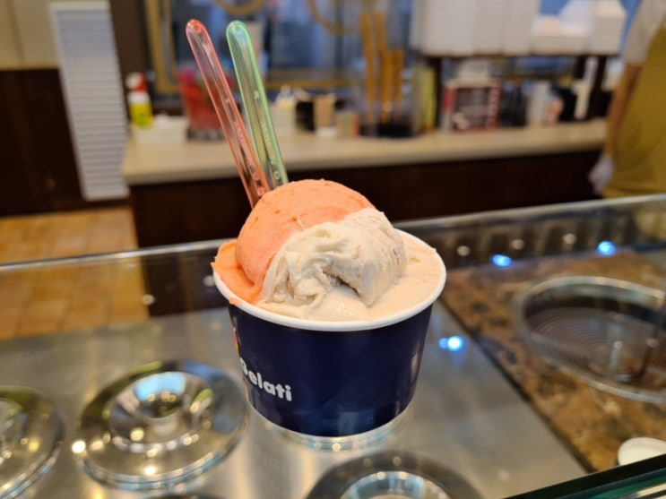  [하남 스타필드] 젤라띠젤라띠 아이스크림 젤라또 맛집! 이태리꿀밤과 겨울딸기의 조합 / Gelati Gelati