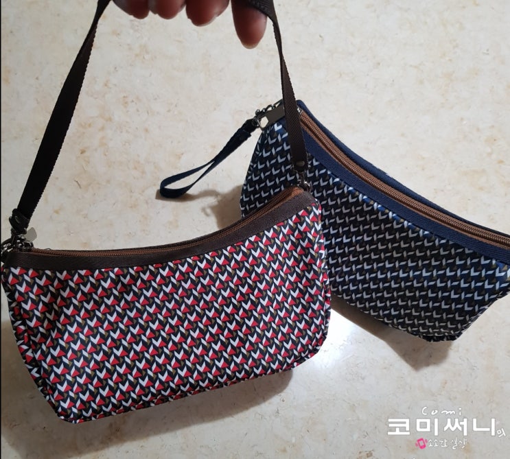 커플 미니 백(호보백/파우치) 만들기 커플 미니 백(호보백/파우치) 만들기