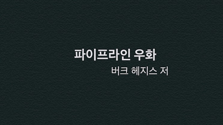  나만의 파이프라인이 필요한 이유 - 파이프라인 우화(버크 헤지스 저)