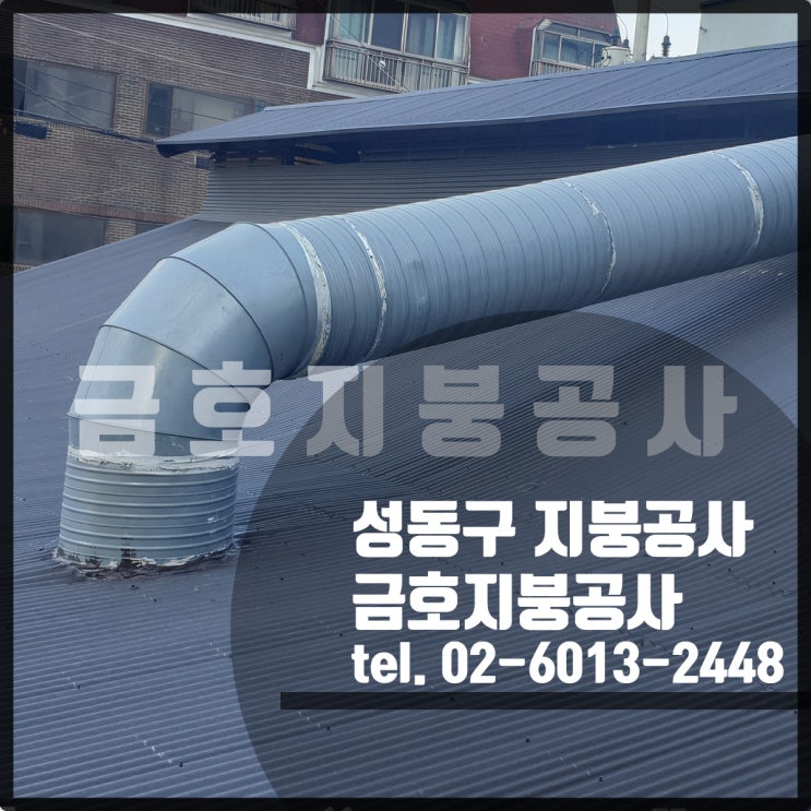 서울 성동구 칼라강판 지붕공사(S골형 시공)