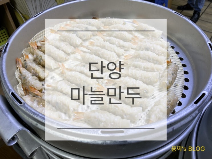  구경시장 맛집 ) 건강하고 맛있는 마늘 넣은 만두, 단양마늘만두