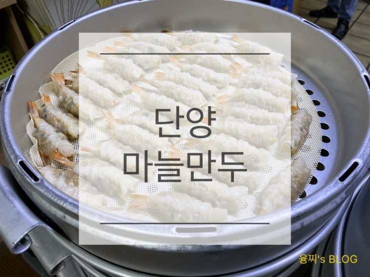 구경시장 맛집 ) 건강하고 맛있는 마늘 넣은 만두, 단양마늘만두