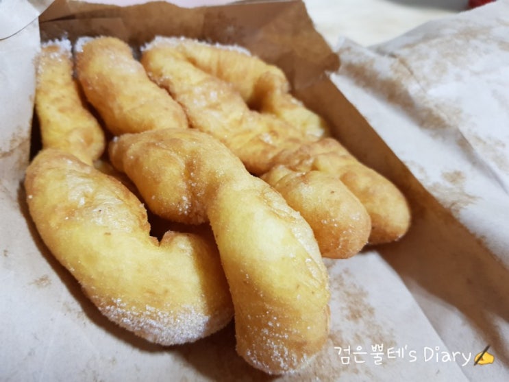  [광교/상현] 가성비 좋은 간식집, '경성찹쌀 꽈배기'에서 팥도너츠, 감자 고로케, 치즈볼, 찹쌀꽈배기를 간식으로 먹어봤어요!