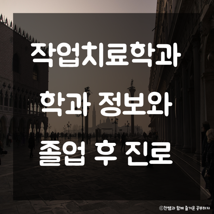  작업치료학과 진학정보 진로정리! 작업치료학과 전망 작업치료학과 전공 준비 진로설정 준비