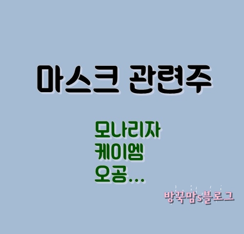  마스크 관련주 대표 주식 어떤 게 있을까?