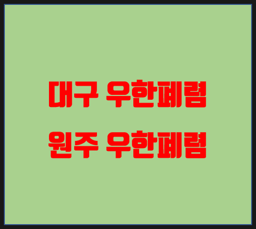  대구 우한폐렴 / 원주 우한폐렴 / 용인 부산은 음성판정이 났다고 합니다.