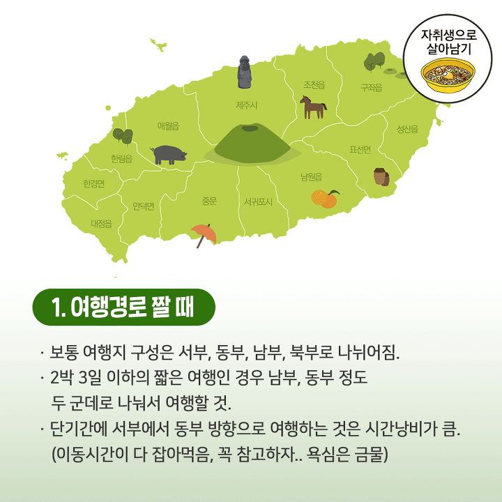  한 눈에 보는 제주도 여행 꿀팁!!