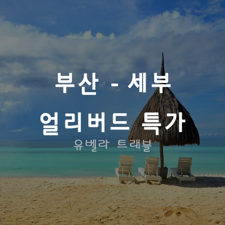 [특가][부산출발] 필리핀 세부 3박5일 4박6일 패키지 자유여행 에어부산