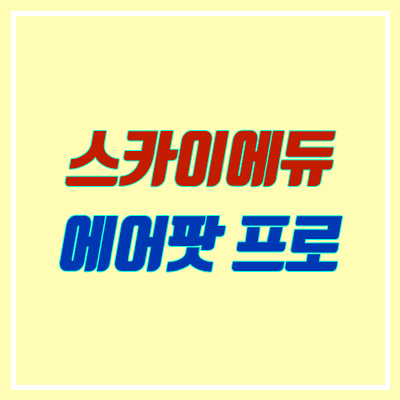 스카이에듀 에어팟 프로 (배송 일정 / 스듀패스)
