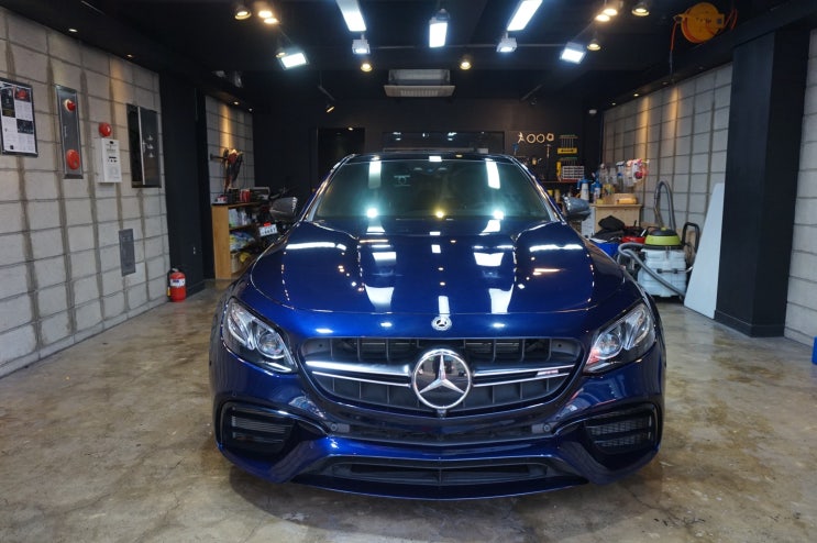  제주 벤츠 E63 AMG 전체 PPF시공 - 나노커버