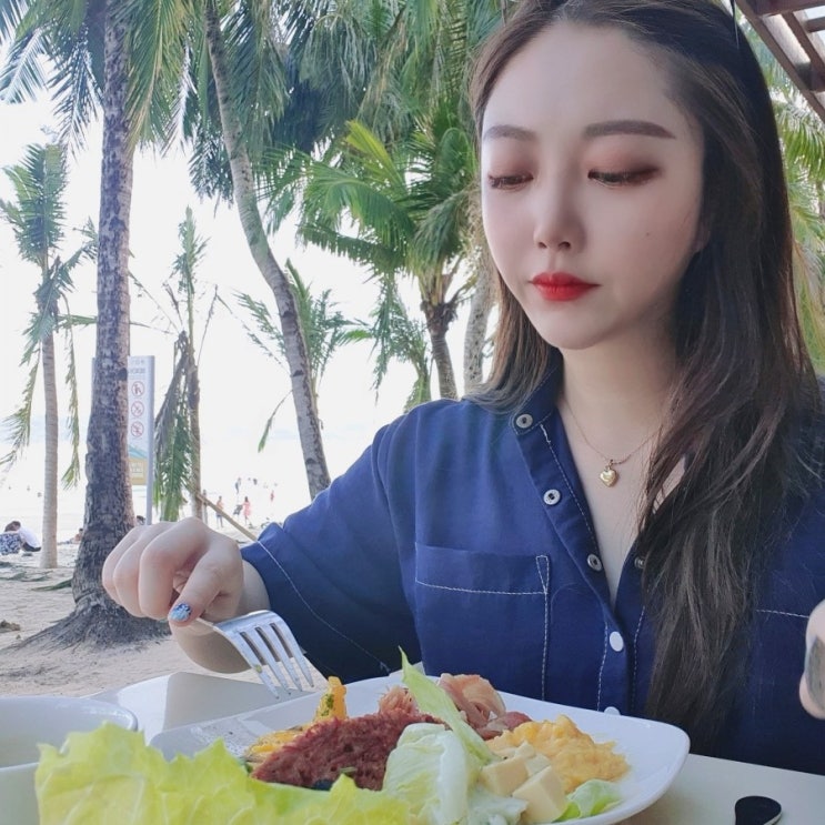  보라카이 헤난팜비치 조식 별 다섯개 드립니다