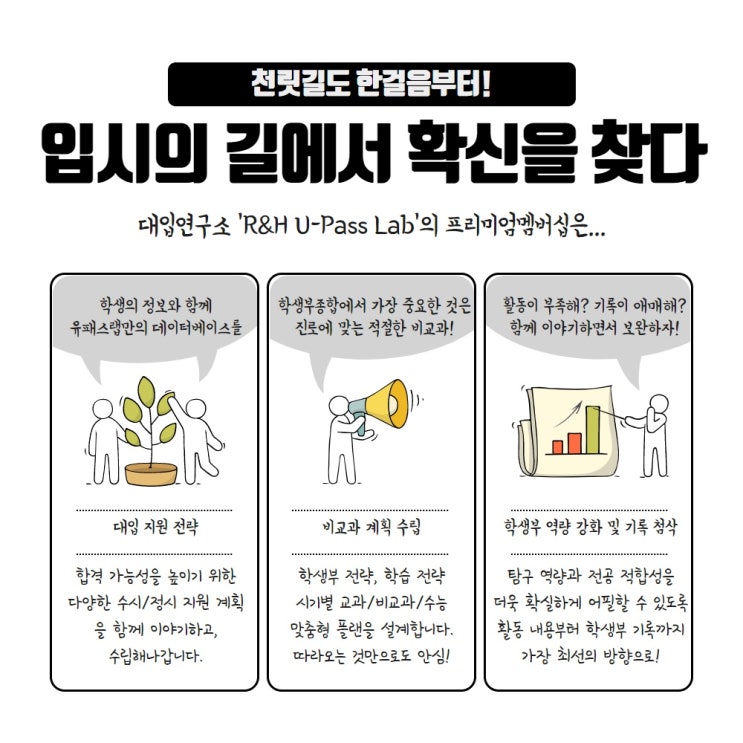  [R&H입시컨설팅/유패스랩] 프리미엄 멤버십 과정 소개