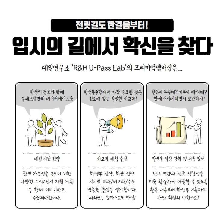 [R&H입시컨설팅/유패스랩] 프리미엄 멤버십 과정 소개