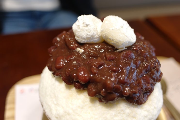  신촌 디저트 카페 옥루몽 팥빙수 넘 마시써!