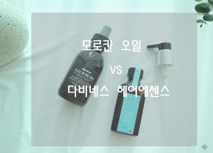 손상모케어엔 모로칸오일 vs 다비네스 헤어에센스 뭐가 더 좋을까?