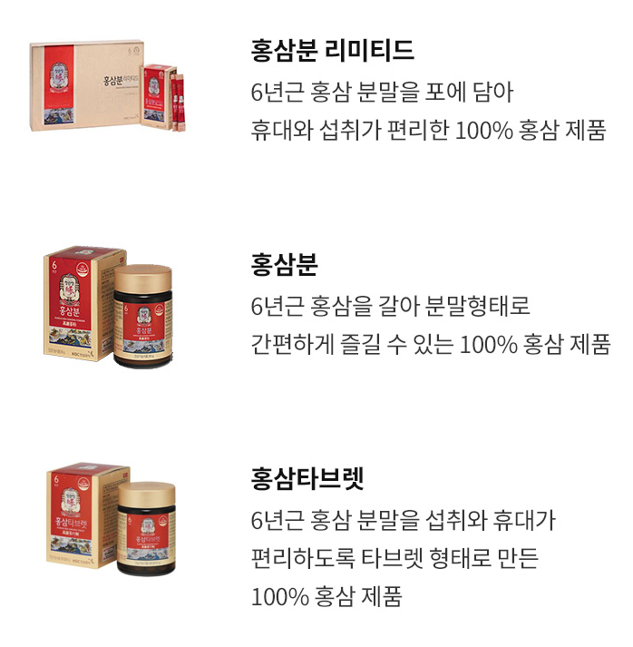  정관장 홍삼 - 어떤 제품을 고를까요?